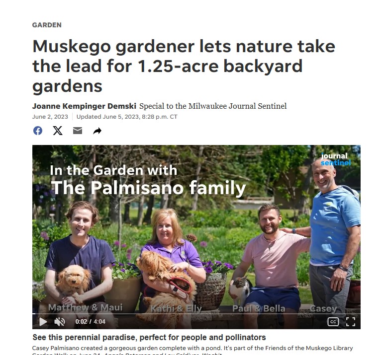 Muskego garden walk feature